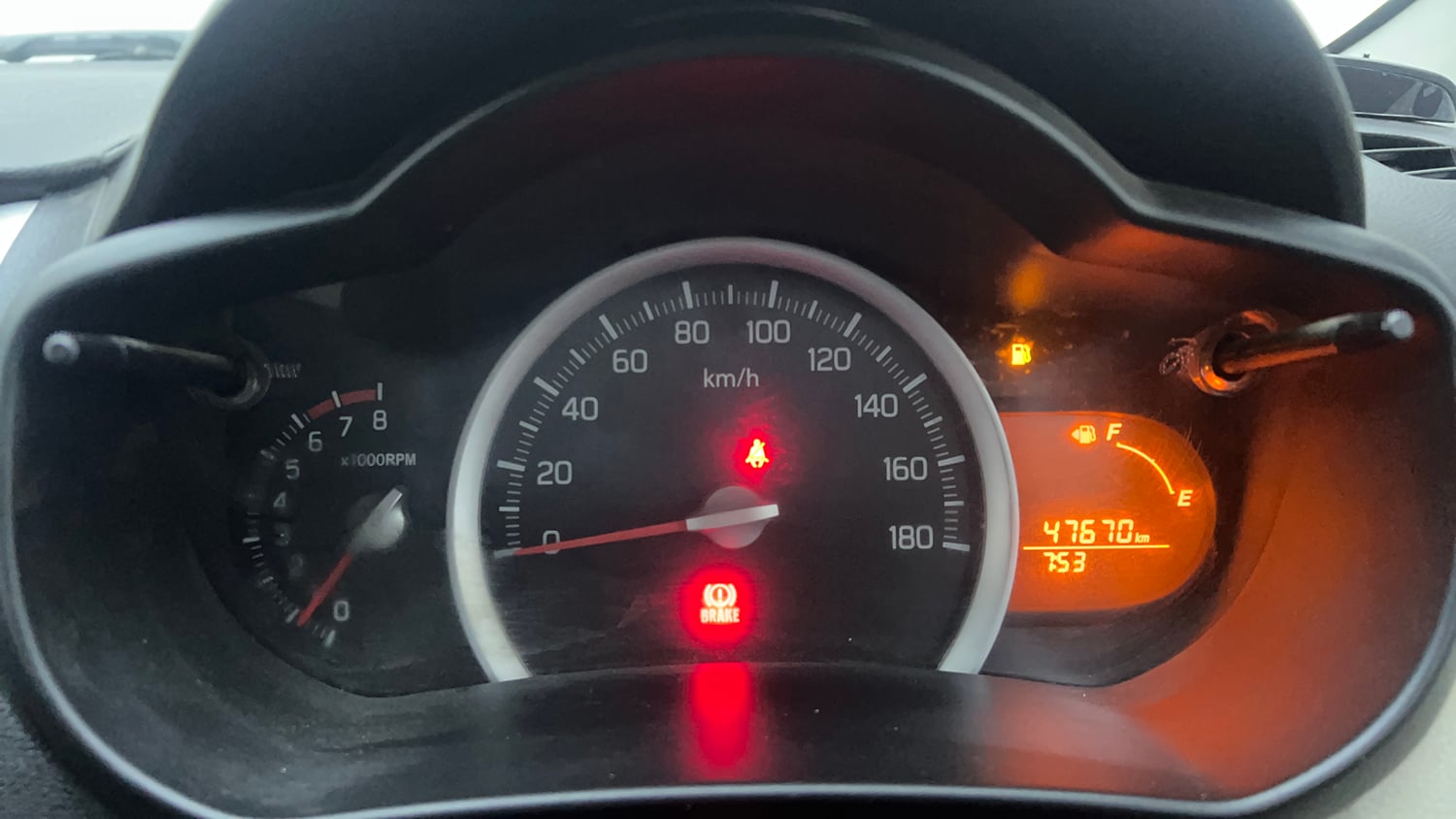 Used 2015 Maruti Suzuki Celerio ZXi Opt Petrol Manual interior CLUSTERMETER VIEW