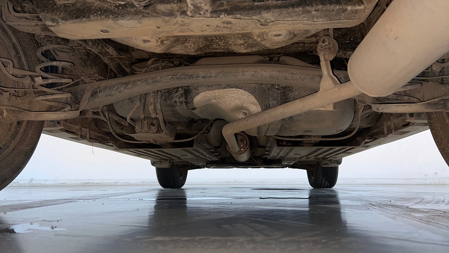 Used 2023 Maruti Suzuki Grand Vitara Delta Smart Hybrid Petrol Manual extra REAR UNDERBODY VIEW (TAKEN FROM REAR)