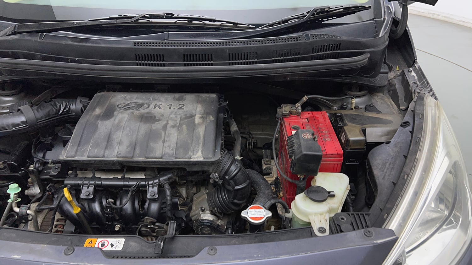 Used 2017 Hyundai Grand i10 Magna 1.2 Kappa VTVT Petrol Manual engine ENGINE LEFT SIDE VIEW