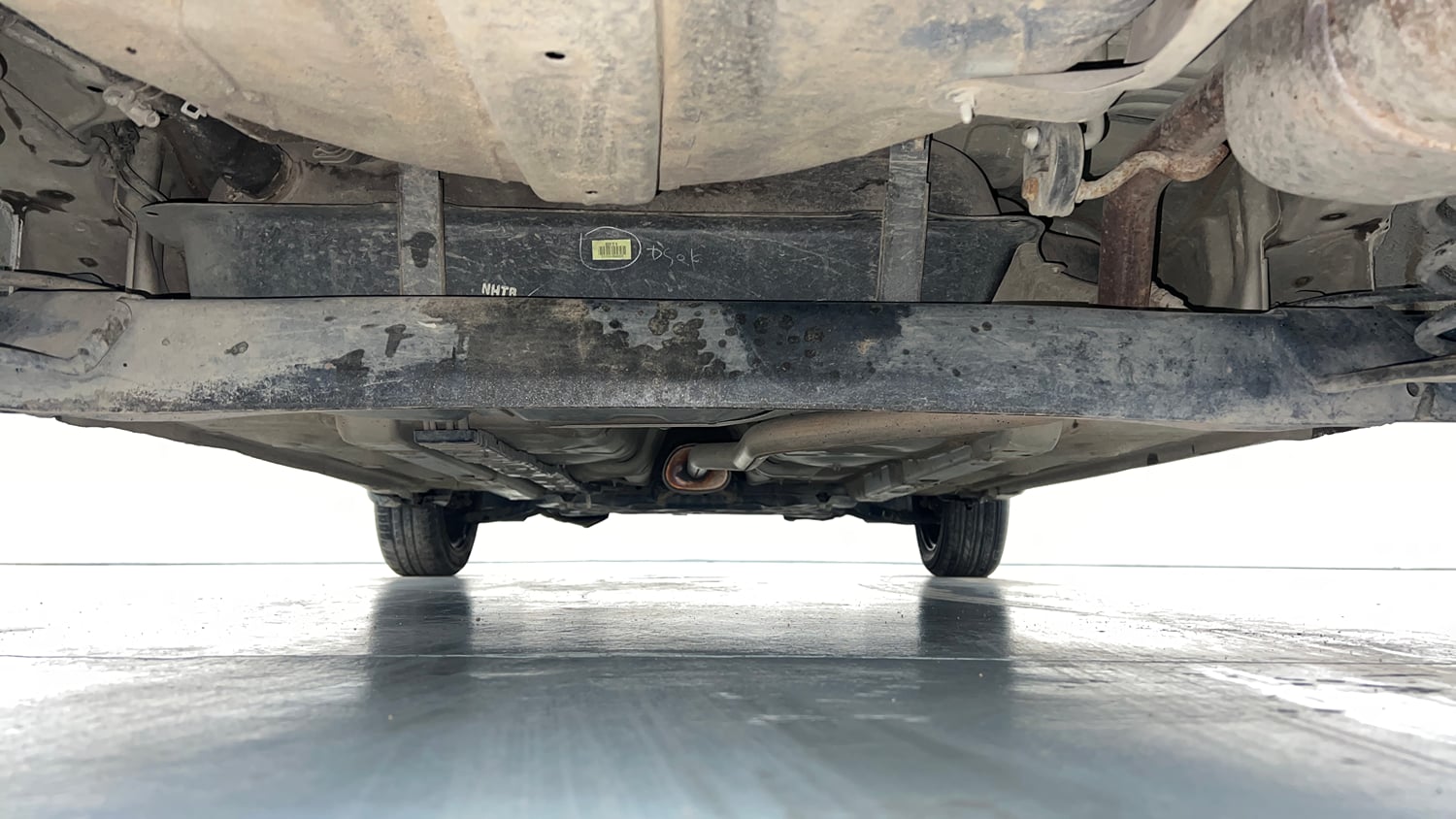 Used 2019 Hyundai Grand i10 Magna 1.2 Kappa VTVT Petrol Manual extra REAR UNDERBODY VIEW (TAKEN FROM REAR)