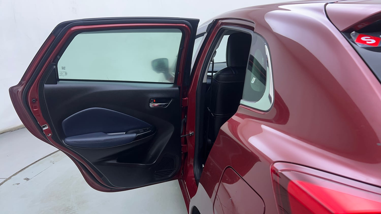 Used 2024 Maruti Suzuki Baleno Alpha AGS Petrol Automatic interior LEFT REAR DOOR OPEN VIEW