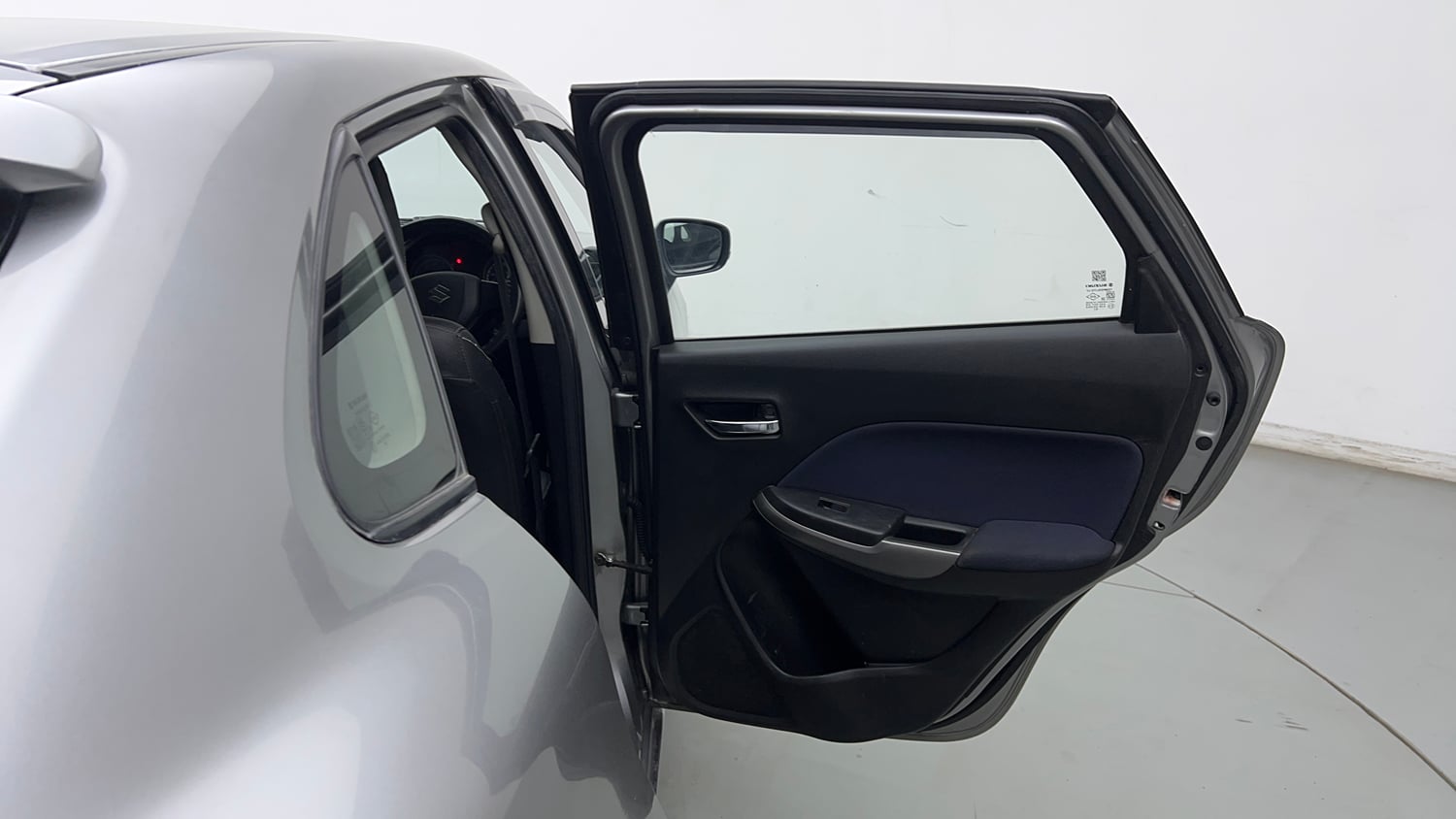 Used 2019 Maruti Suzuki Baleno Delta Petrol Manual interior RIGHT REAR DOOR OPEN VIEW
