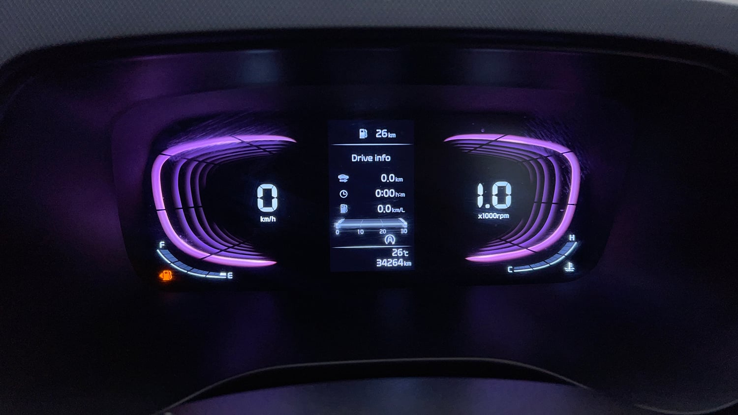 Used 2025 Kia Carens Premium (O) 1.5 Petrol 7 STR Petrol Manual interior CLUSTERMETER VIEW