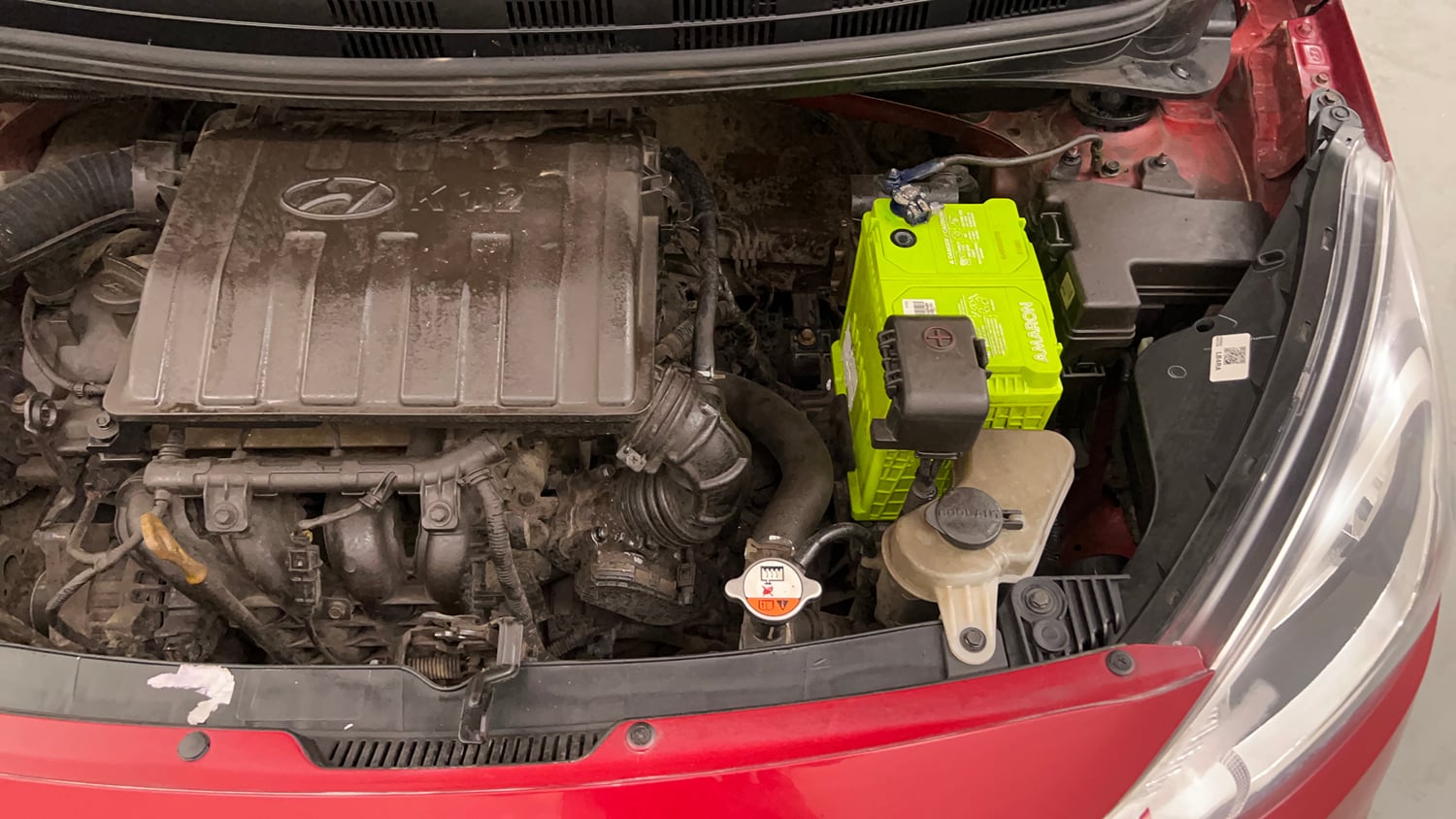 Used 2015 Hyundai Xcent S 1.2 Petrol Manual engine ENGINE LEFT SIDE VIEW
