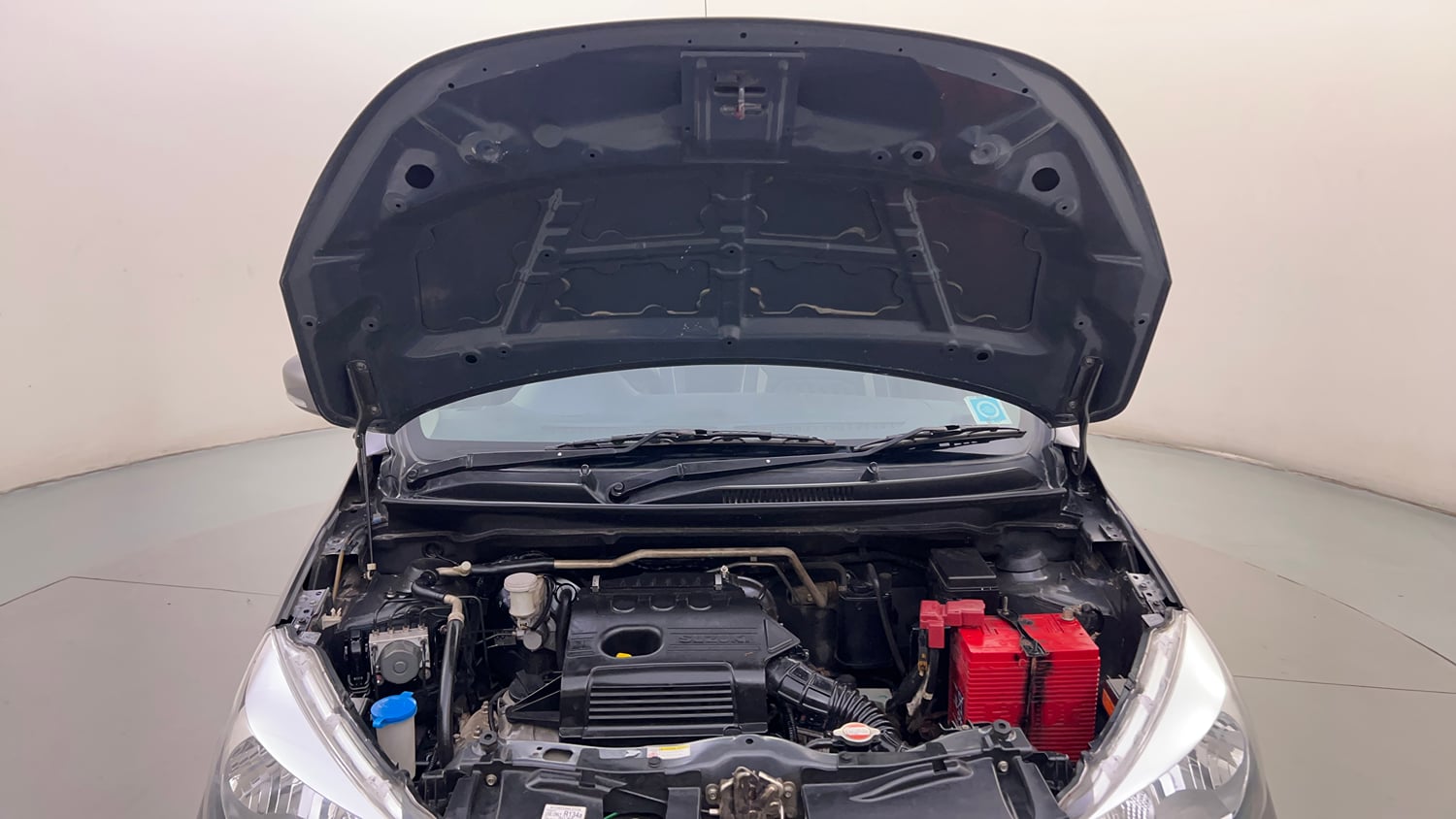 Used 2017 Maruti Suzuki Celerio ZXI (O) AMT Petrol Automatic engine ENGINE & BONNET OPEN FRONT VIEW