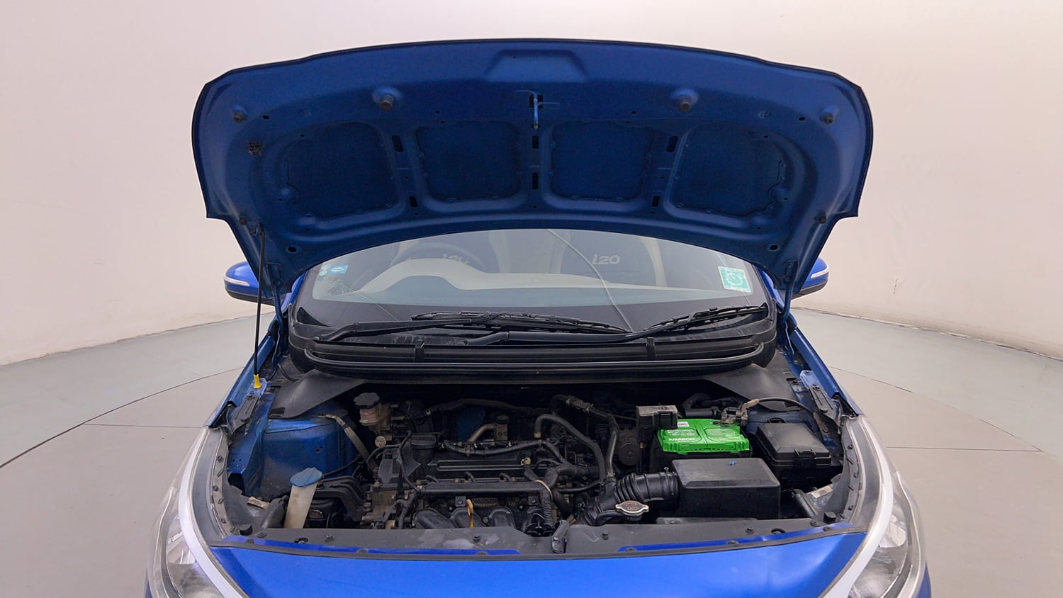 Used 2019 Hyundai Elite i20 Sportz Plus 1.2 CVT Petrol Automatic engine ENGINE & BONNET OPEN FRONT VIEW