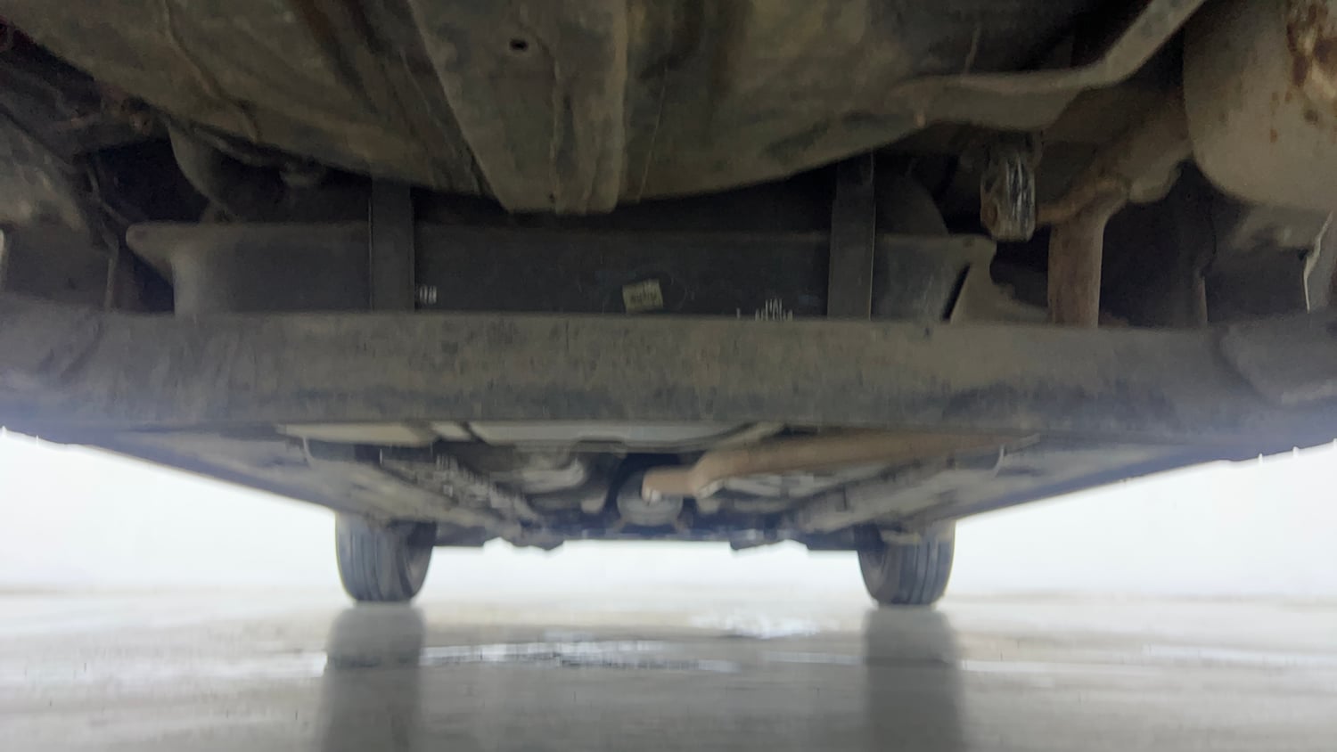 Used 2018 Hyundai Grand i10 Magna 1.2 Kappa VTVT Petrol Manual extra REAR UNDERBODY VIEW (TAKEN FROM REAR)