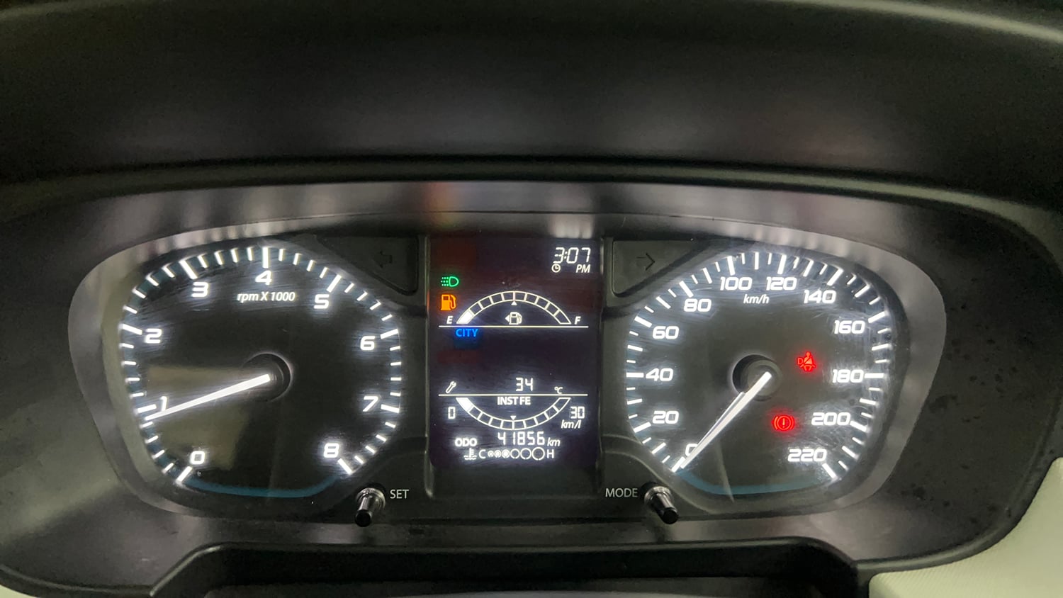 Used 2022 Tata Punch Accomplished Dazzle Pack MT Petrol Manual interior CLUSTERMETER VIEW