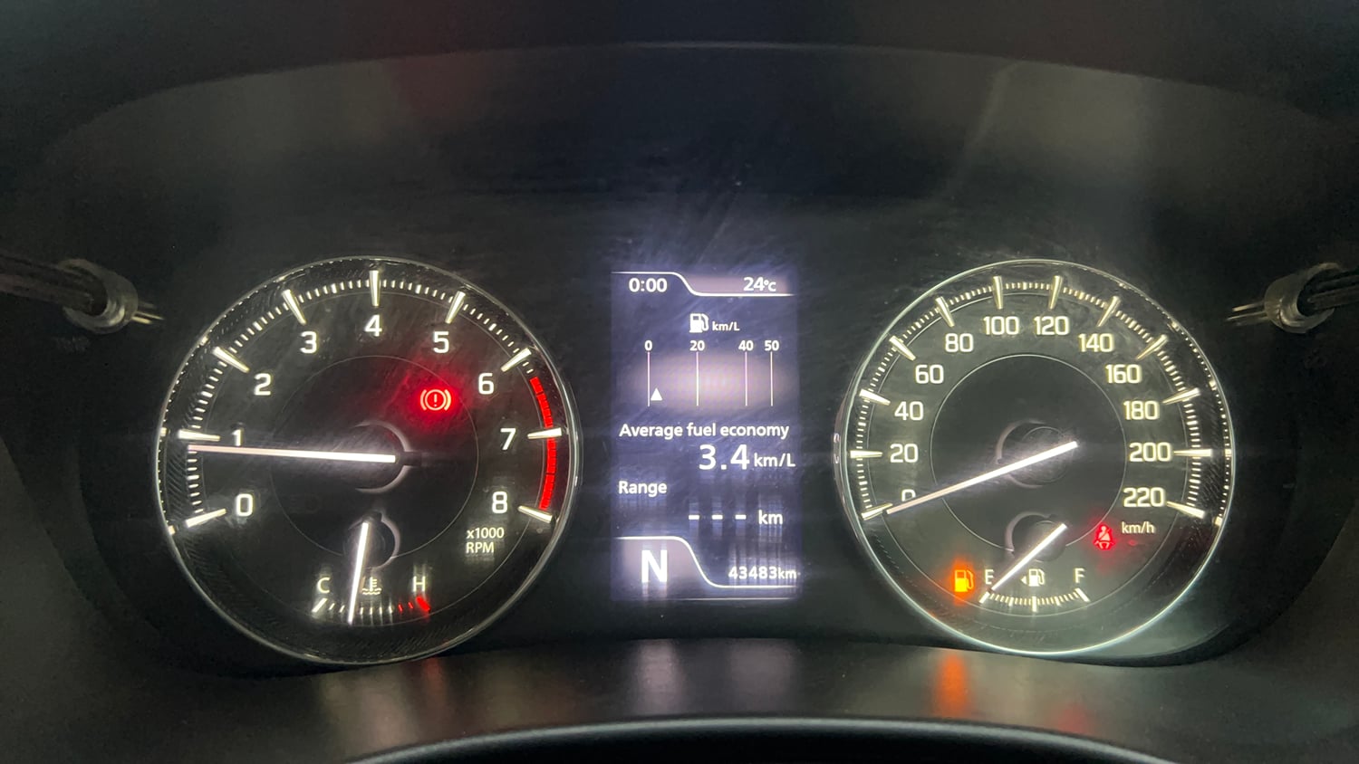 Used 2022 Maruti Suzuki Baleno Alpha AGS Petrol Automatic interior CLUSTERMETER VIEW