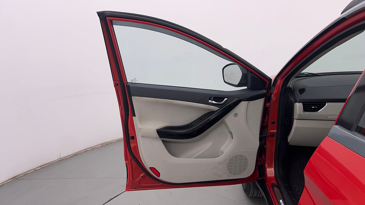 Used 2022 Tata Nexon XZA Plus  (S) Dual Tone Petrol Automatic interior LEFT FRONT DOOR OPEN VIEW