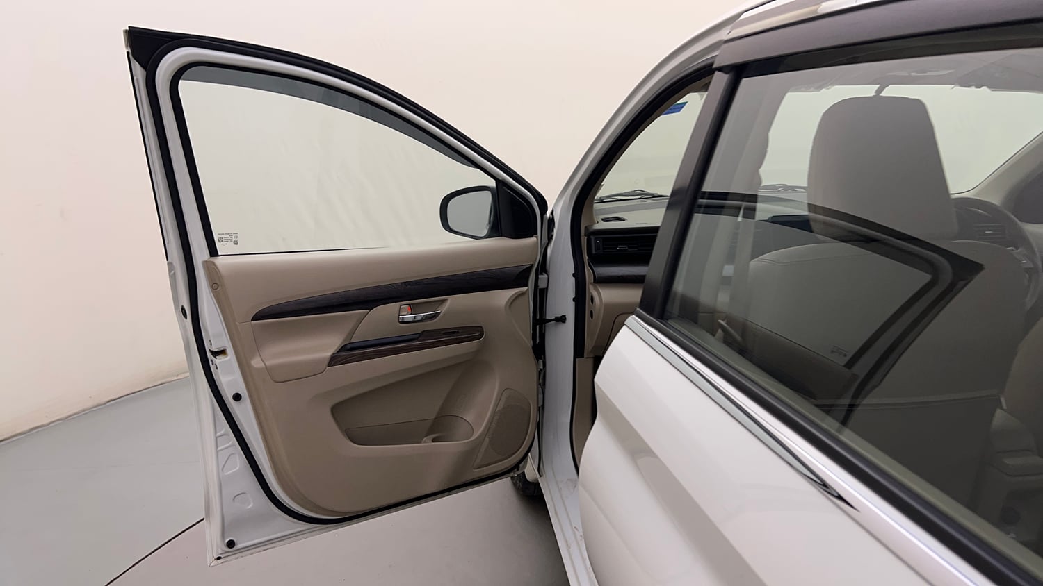 Used 2023 Maruti Suzuki Ertiga ZXi AT Petrol Automatic interior LEFT FRONT DOOR OPEN VIEW