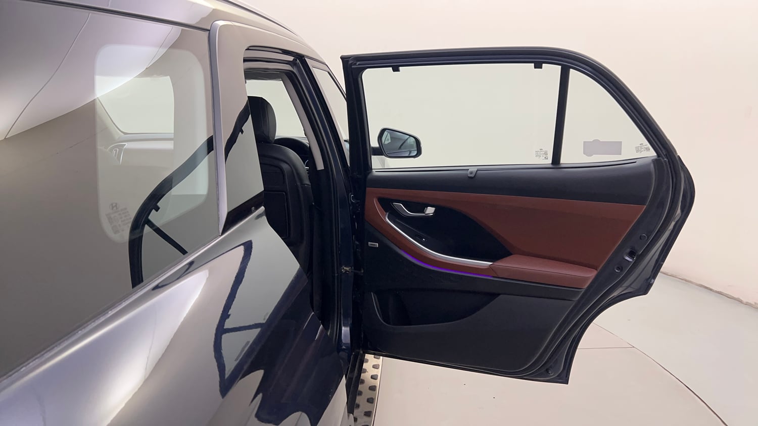 Used 2022 Hyundai Alcazar Signature (O) 7 Seater 1.5 Diesel AT Diesel Automatic interior RIGHT REAR DOOR OPEN VIEW