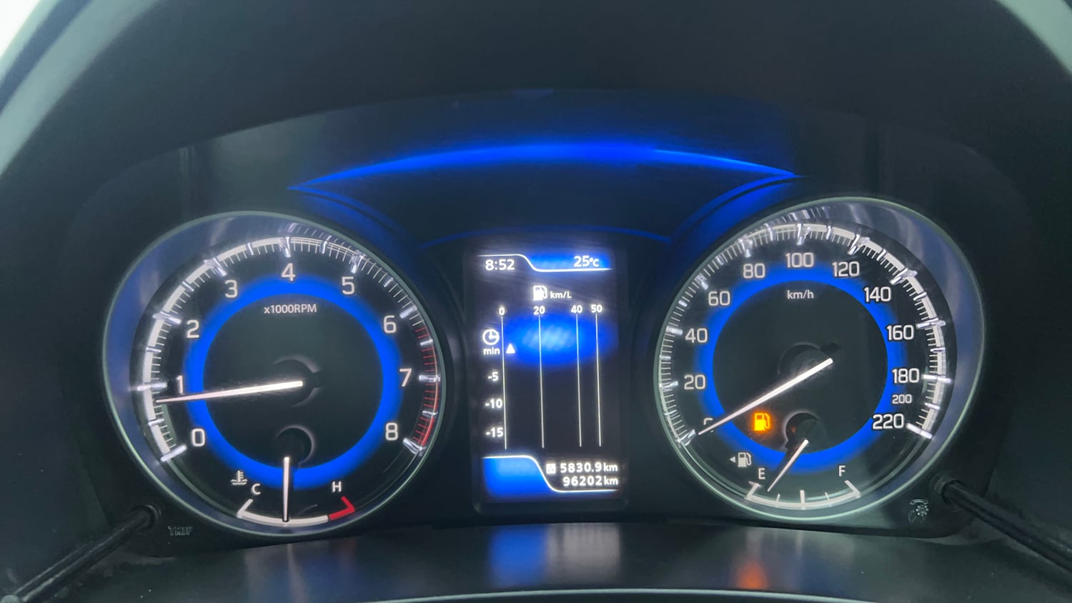 Used 2017 Maruti Suzuki Baleno Alpha 1.2 Petrol Manual interior CLUSTERMETER VIEW
