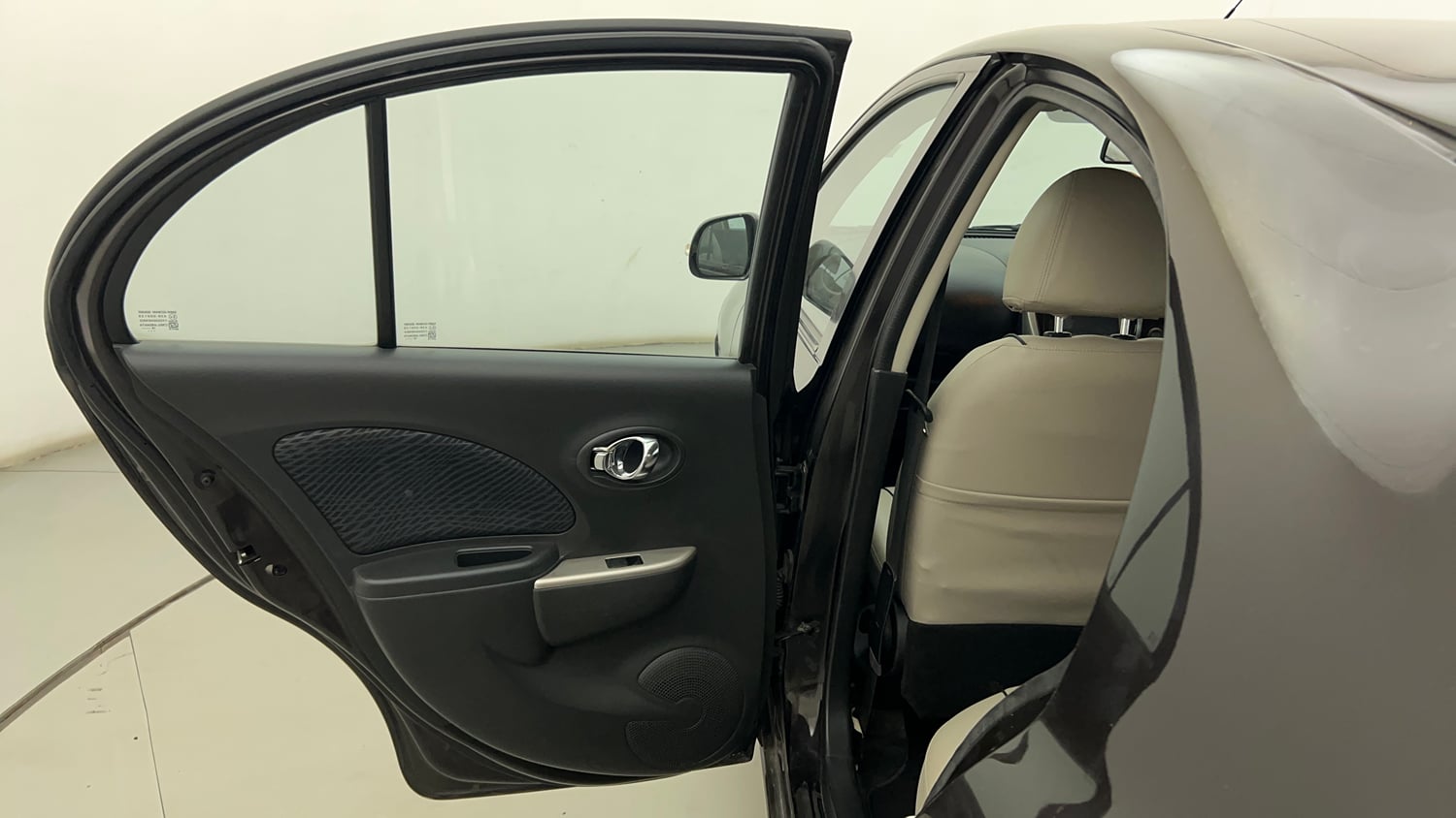 Used 2019 Nissan Micra XV CVT Petrol Automatic interior LEFT REAR DOOR OPEN VIEW