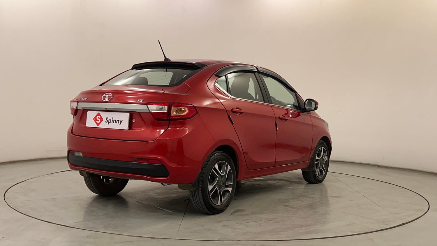 Used 2017 Tata Tigor Revotron XZ (O) Petrol Manual exterior RIGHT REAR CORNER VIEW