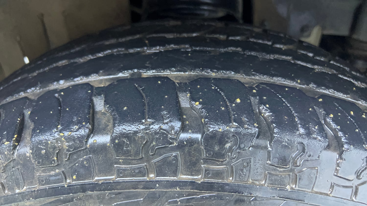 Used 2021 mahindra Thar LX Hard Top Petrol MT 4WD Petrol Manual tyres RIGHT FRONT TYRE TREAD VIEW