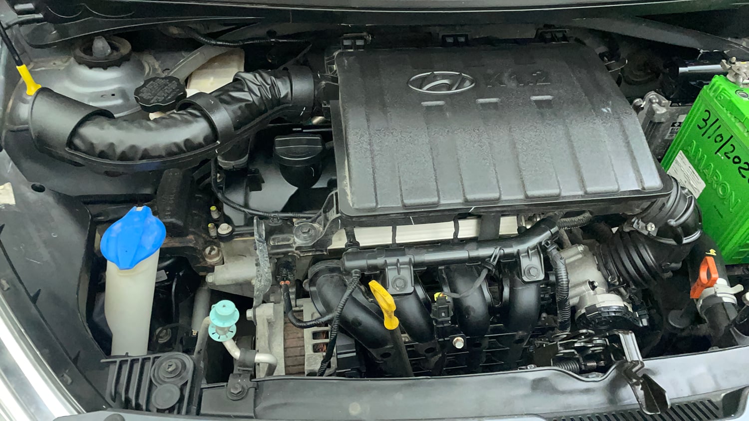Used 2016 Hyundai Grand i10 Magna AT 1.2 Kappa VTVT Petrol Automatic engine ENGINE RIGHT SIDE VIEW