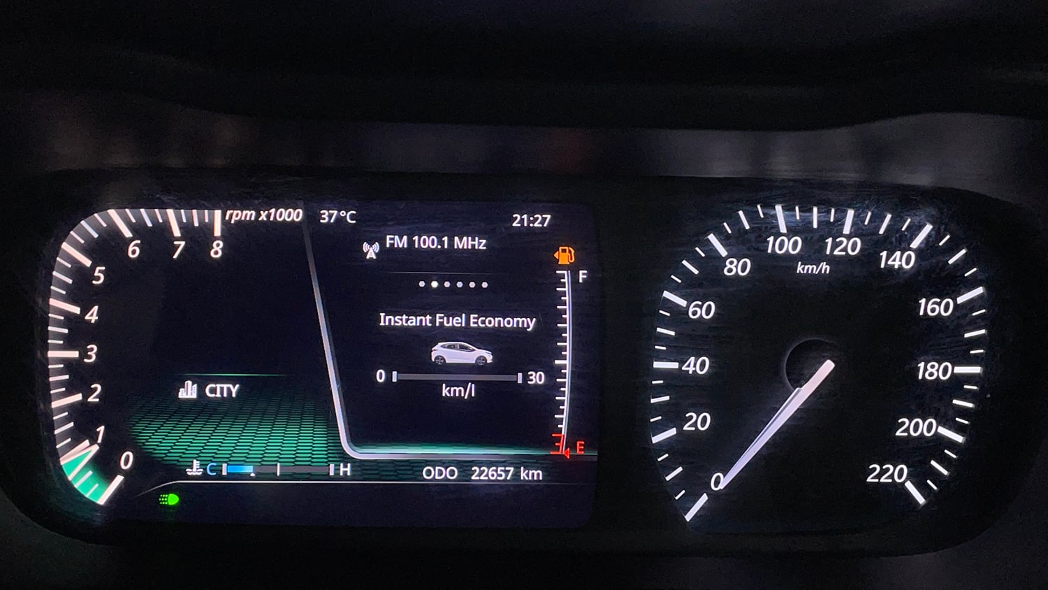 Used 2023 Tata Altroz XZ Plus (S) Petrol Manual interior CLUSTERMETER VIEW