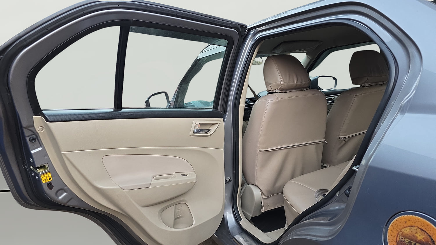 Used 2014 Maruti Suzuki Swift Dzire VXI Petrol Manual interior LEFT REAR DOOR OPEN VIEW
