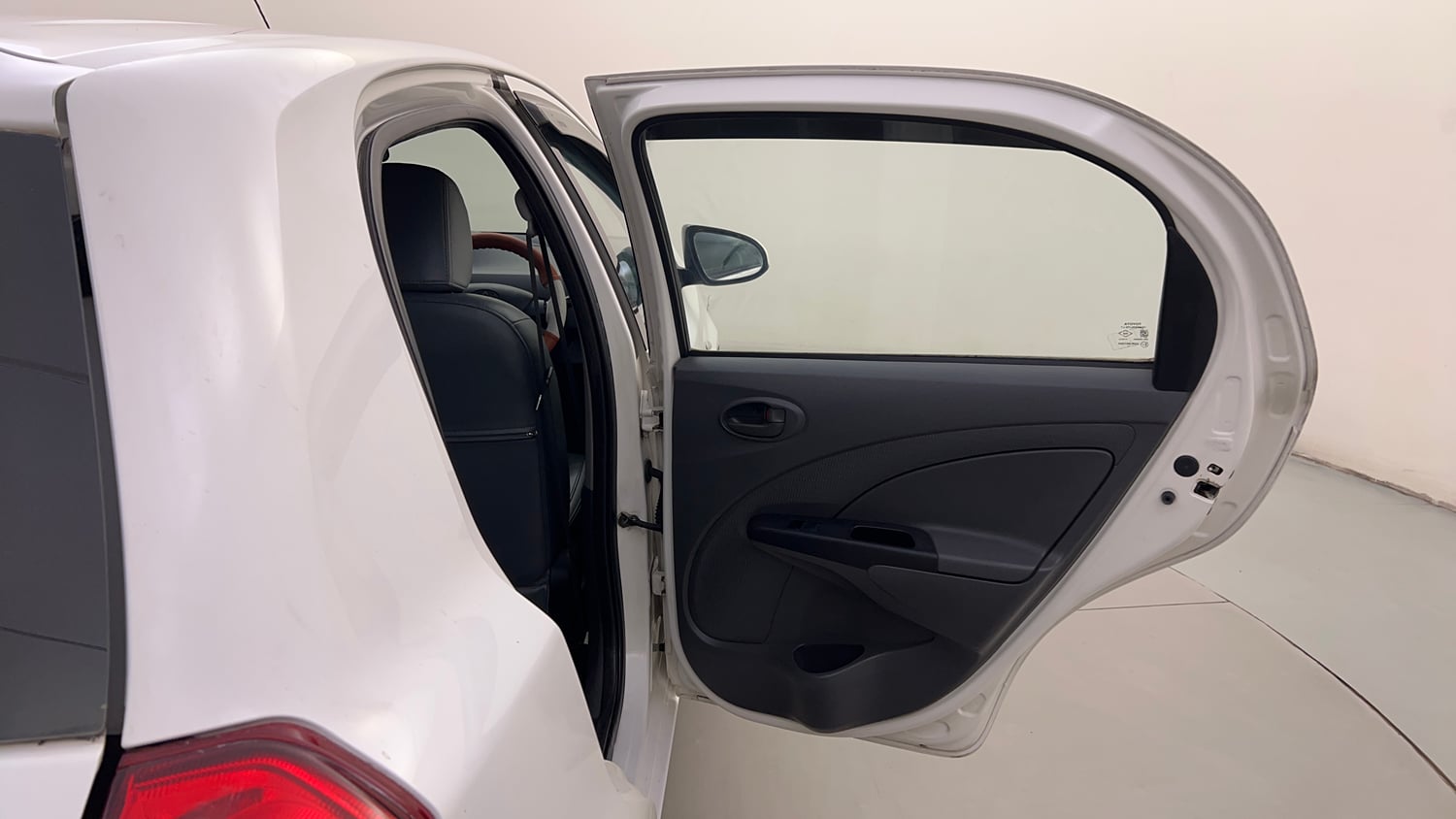 Used 2013 Toyota Etios Liva G Petrol Manual interior RIGHT REAR DOOR OPEN VIEW