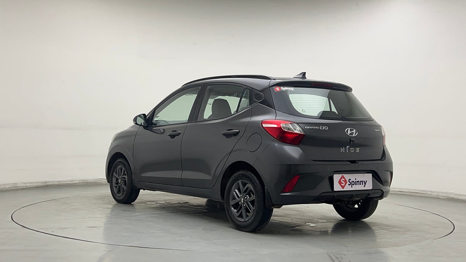 Used 2022 Hyundai Grand i10 Nios Sportz 1.2 Kappa VTVT Petrol Manual exterior LEFT REAR CORNER VIEW