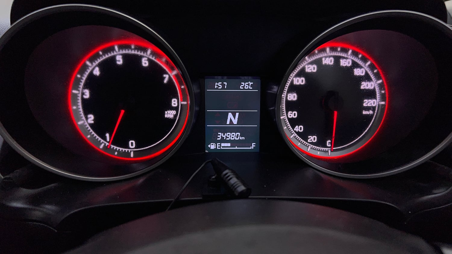 Used 2021 Maruti Suzuki Swift VXi AMT Petrol Automatic interior CLUSTERMETER VIEW