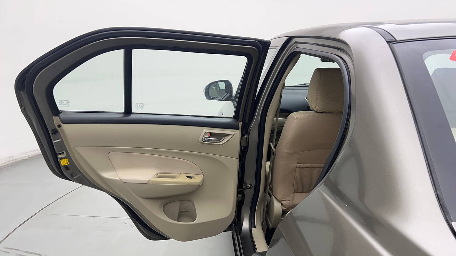 Used 2015 Maruti Suzuki Swift Dzire VXI Petrol Manual interior LEFT REAR DOOR OPEN VIEW