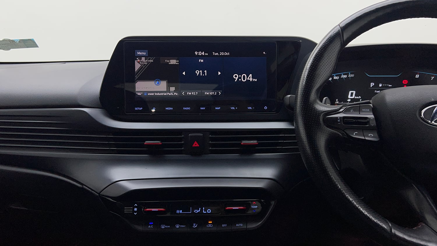 Used 2022 Hyundai i20 N Line N8 1.0 Turbo DCT Petrol Automatic interior MUSIC SYSTEM & AC CONTROL VIEW