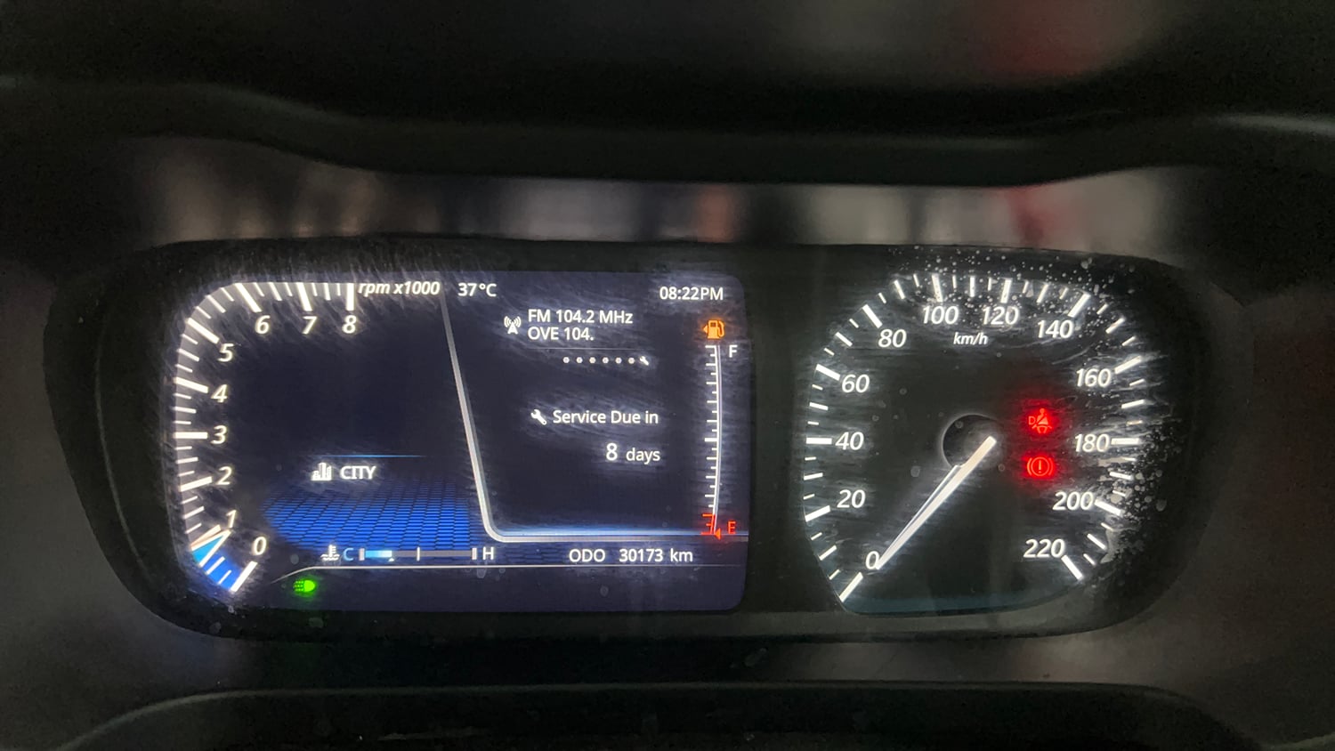 Used 2023 Tata Altroz XZ Plus Petrol Dark Edition Petrol Manual interior CLUSTERMETER VIEW