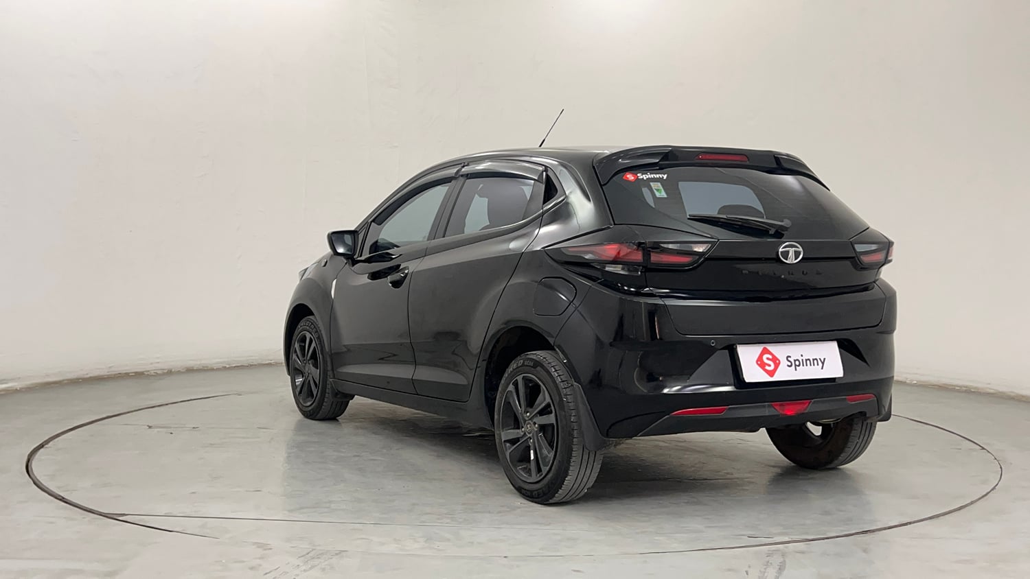 Used 2023 Tata Altroz XZ Plus Petrol Dark Edition Petrol Manual exterior LEFT REAR CORNER VIEW