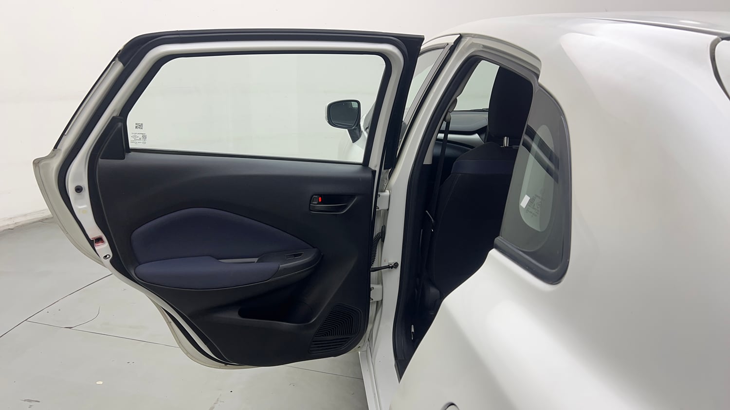Used 2023 Maruti Suzuki Baleno Delta AGS Petrol Automatic interior LEFT REAR DOOR OPEN VIEW