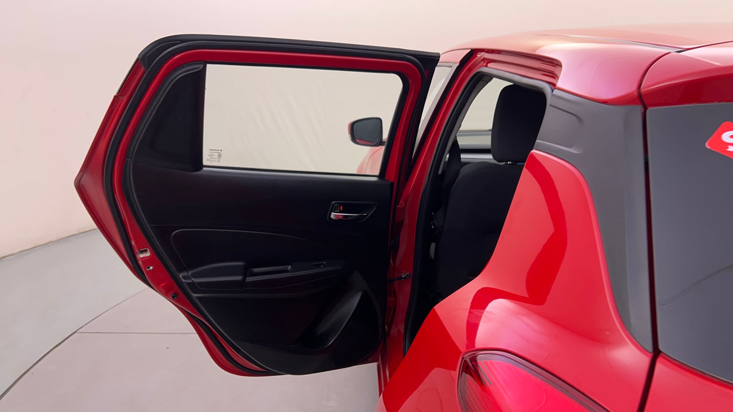 Used 2021 Maruti Suzuki Swift VXi AMT Petrol Automatic interior LEFT REAR DOOR OPEN VIEW