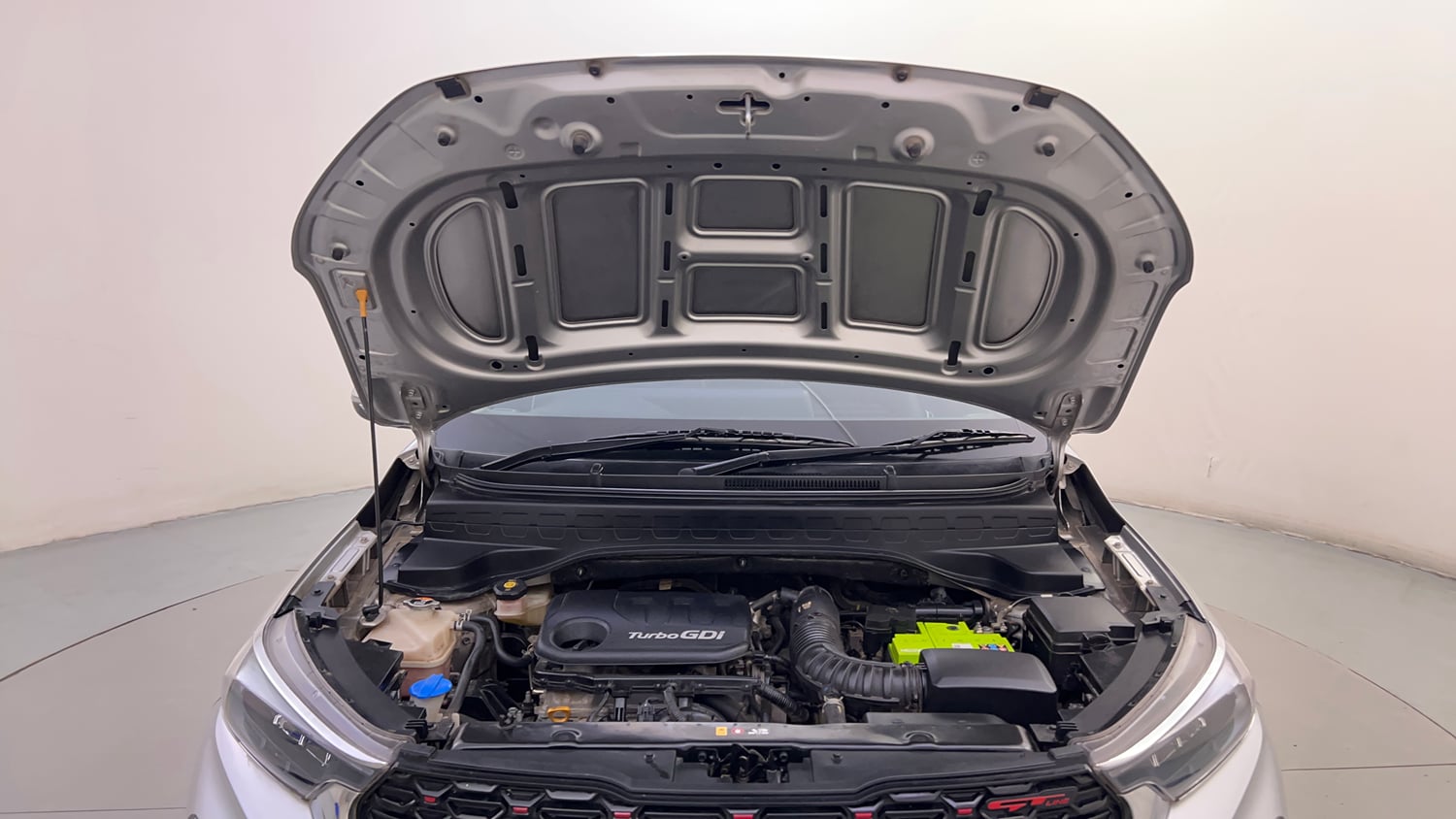 Used 2022 Kia Sonet GTX Plus 1.0 DCT Petrol Automatic engine ENGINE & BONNET OPEN FRONT VIEW