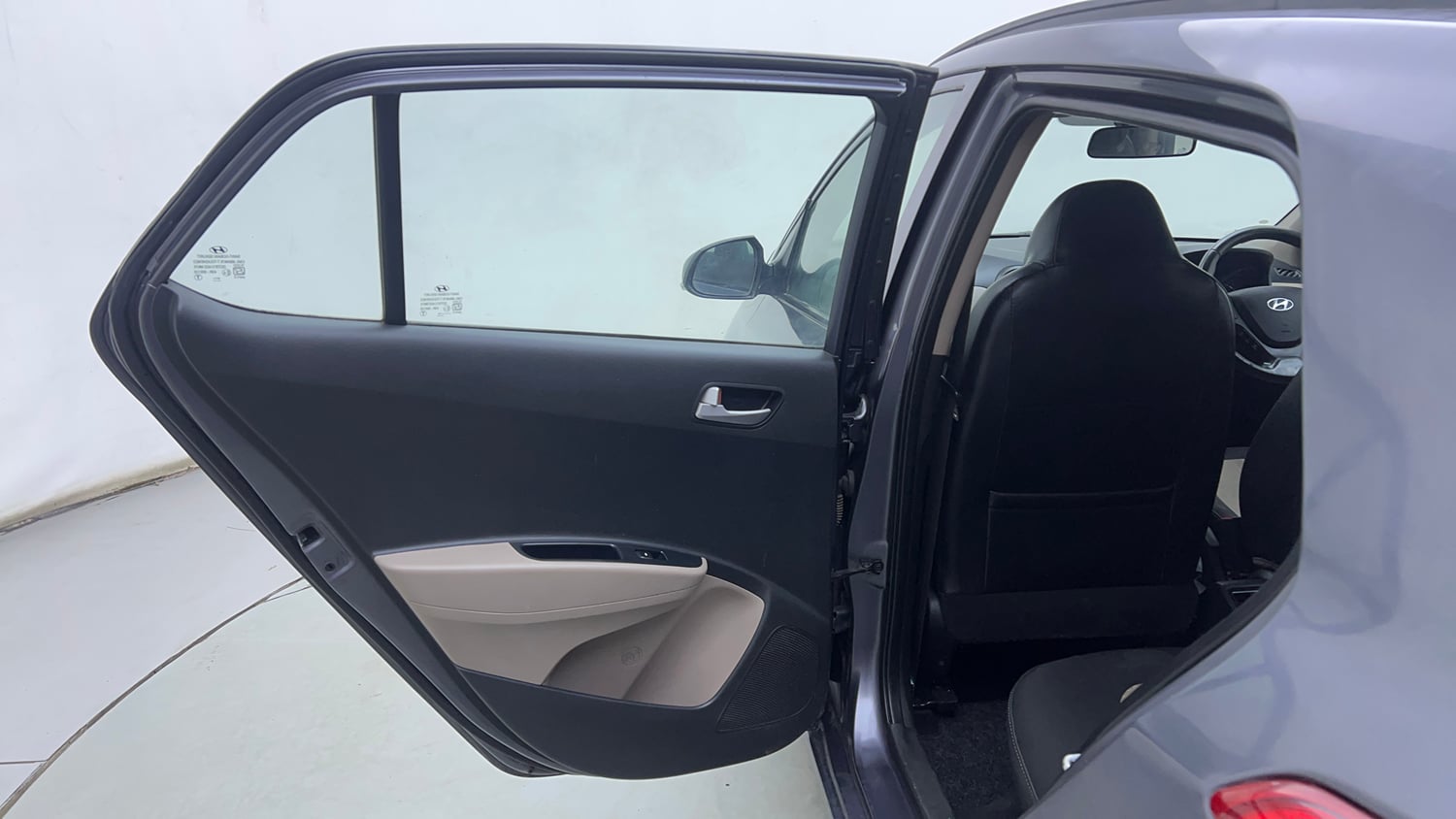 Used 2018 Hyundai Grand i10 Asta U2 1.2 CRDi Diesel Manual interior LEFT REAR DOOR OPEN VIEW