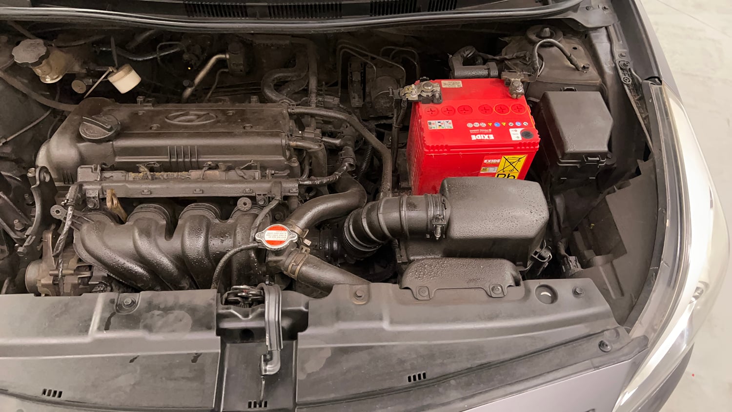 Used 2015 Hyundai Fluidic Verna 4S 1.6 VTVT SX Petrol Manual engine ENGINE LEFT SIDE VIEW