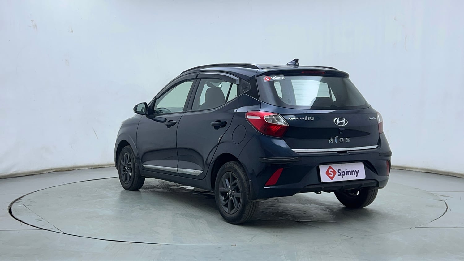 Used 2022 Hyundai Grand i10 Nios Sportz 1.2 Kappa VTVT Petrol Manual exterior LEFT REAR CORNER VIEW