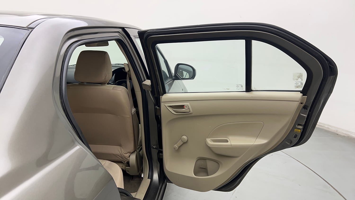 Used 2015 Maruti Suzuki Swift Dzire LXI (O) Petrol Manual interior RIGHT REAR DOOR OPEN VIEW