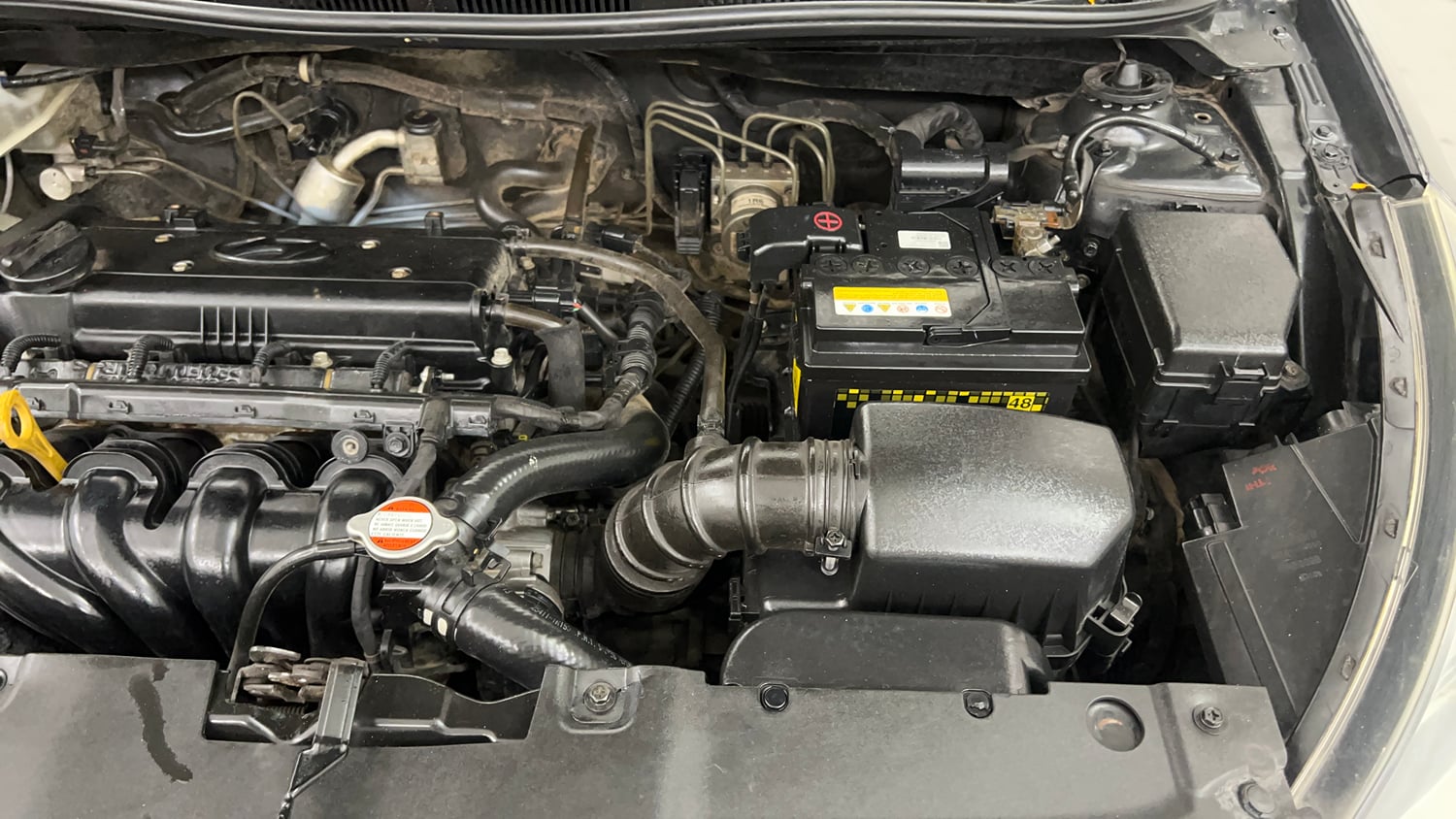 Used 2013 Hyundai Verna Fluidic 1.6 VTVT SX Petrol Manual engine ENGINE LEFT SIDE VIEW