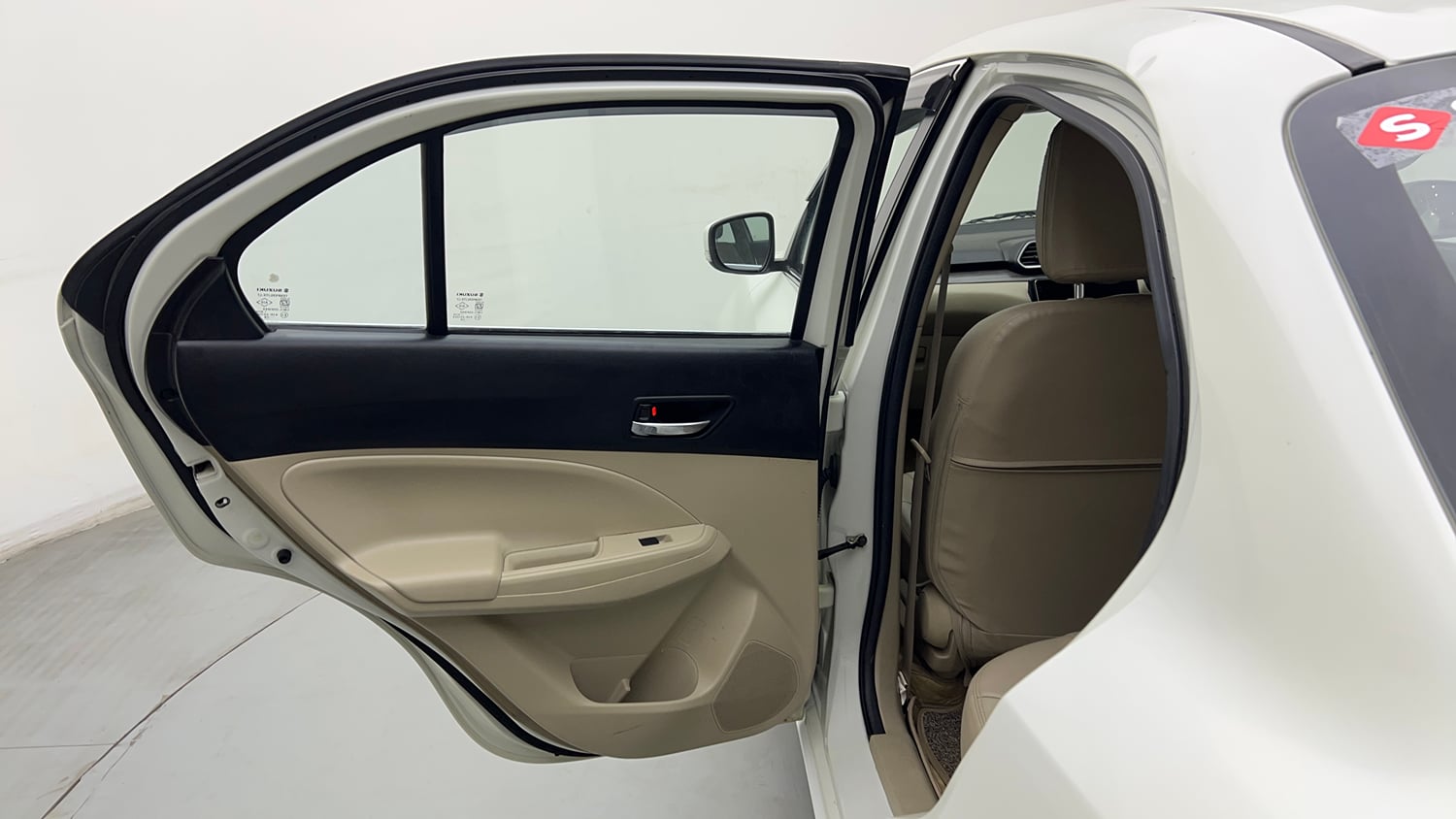 Used 2021 Maruti Suzuki Dzire VXi Petrol Manual interior LEFT REAR DOOR OPEN VIEW