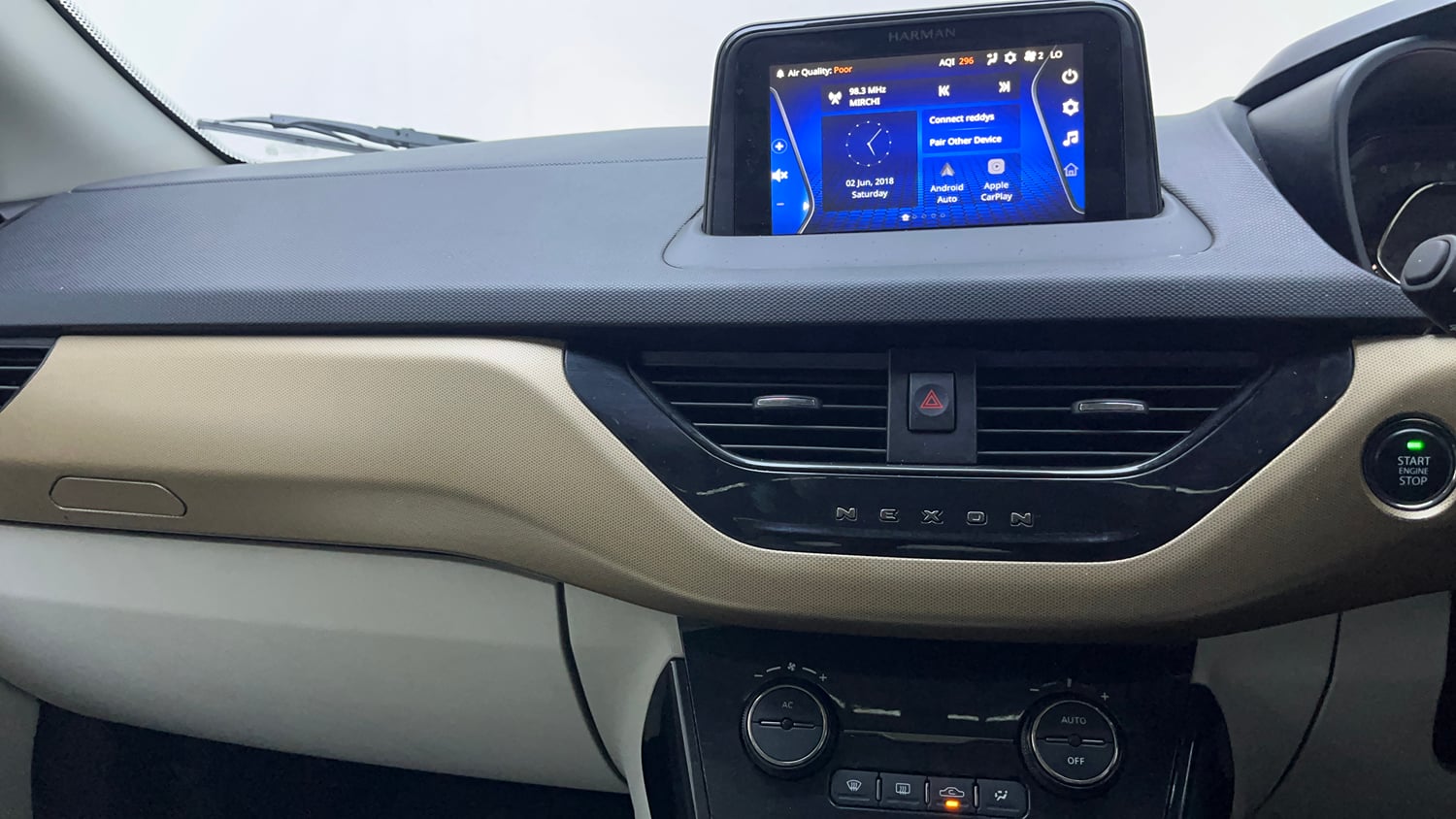 Used 2022 Tata Nexon XZA Plus (Premium) Diesel Jet Diesel Automatic interior MUSIC SYSTEM & AC CONTROL VIEW