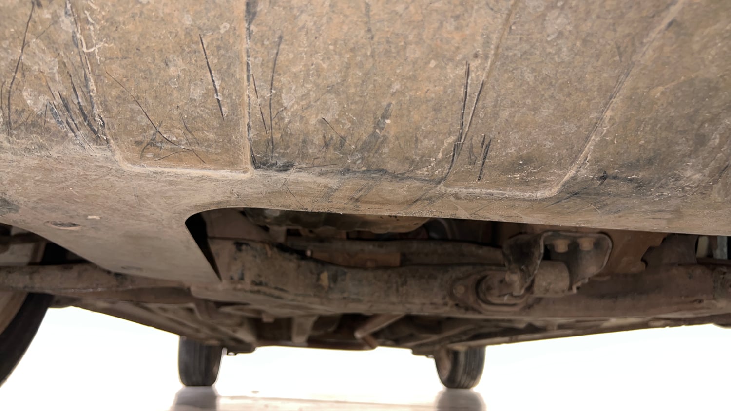 Used 2017 Hyundai Elite i20 Asta 1.2 (O) Petrol Manual extra FRONT LEFT UNDERBODY VIEW