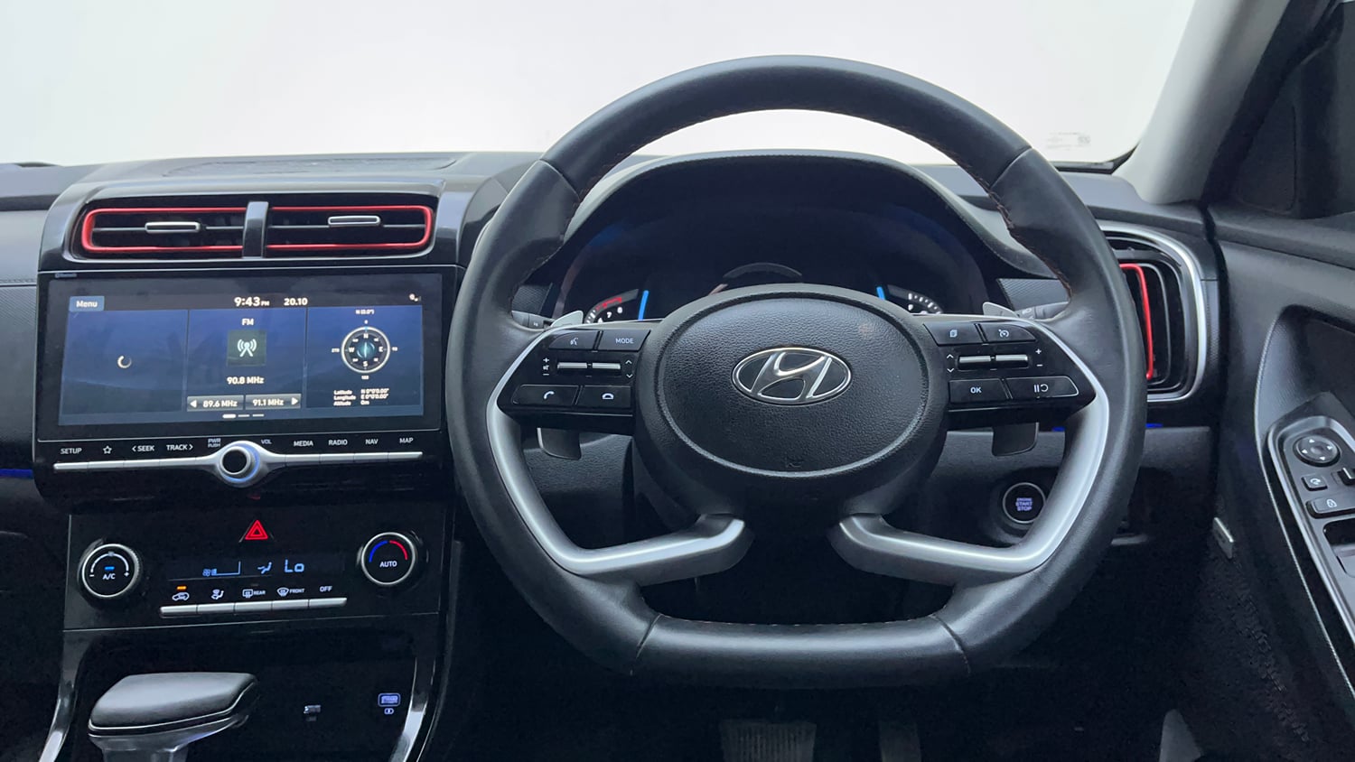 Used 2022 Hyundai Creta SX (O) 1.5 Petrol IVT Knight Petrol Automatic interior STEERING VIEW