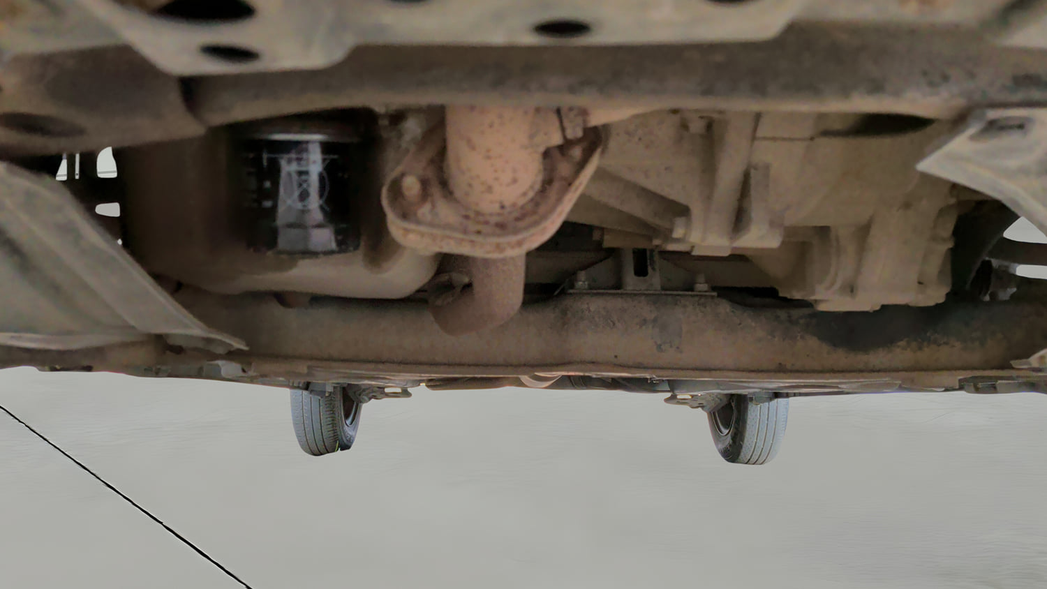 Used 2014 Maruti Suzuki Swift Dzire VXI Petrol Manual extra FRONT LEFT UNDERBODY VIEW