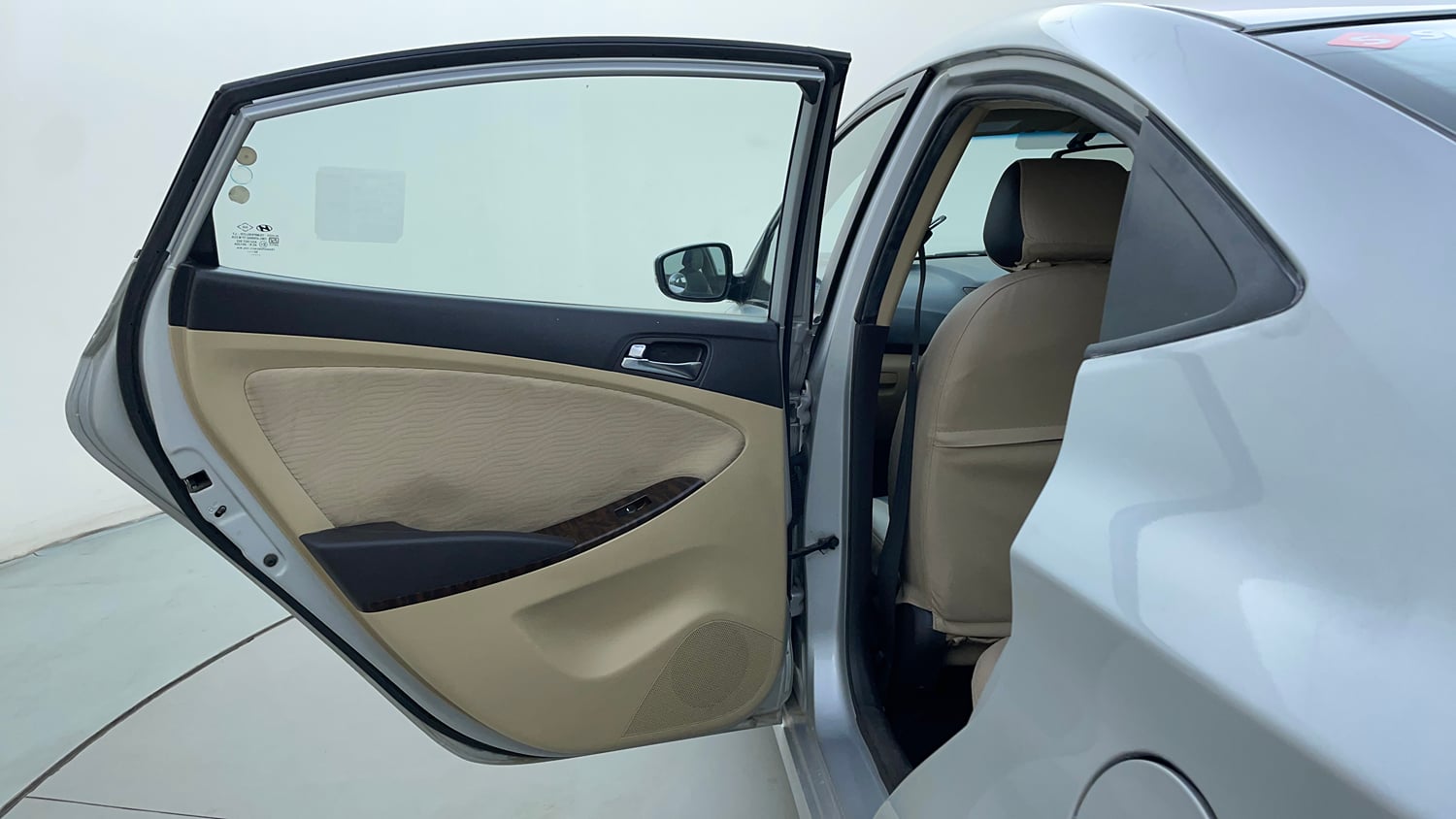 Used 2014 Hyundai Verna Fluidic 1.6 VTVT SX Petrol Manual interior LEFT REAR DOOR OPEN VIEW
