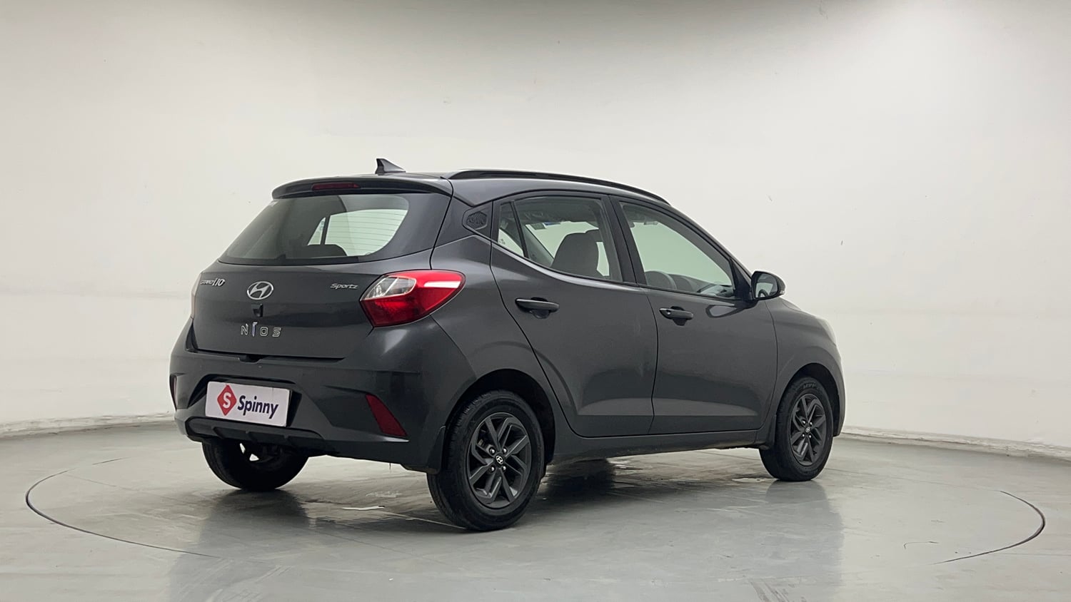 Used 2022 Hyundai Grand i10 Nios Sportz 1.2 Kappa VTVT Petrol Manual exterior RIGHT REAR CORNER VIEW