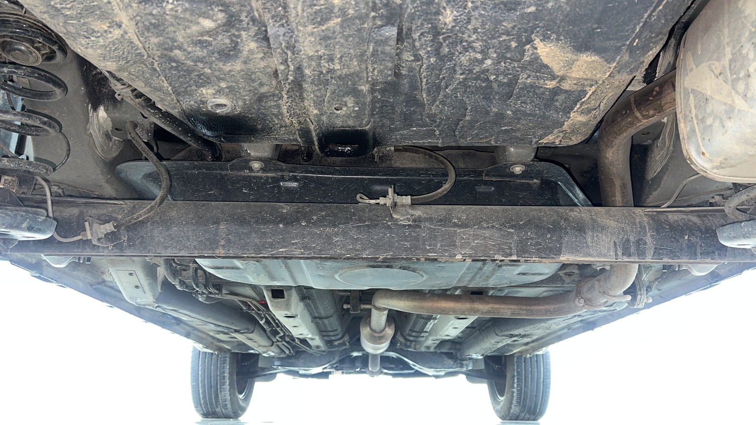 Used 2024 Tata Nexon Creative Plus S 1.2 Revotron Petrol 6AMT Petrol Automatic extra REAR UNDERBODY VIEW (TAKEN FROM REAR)