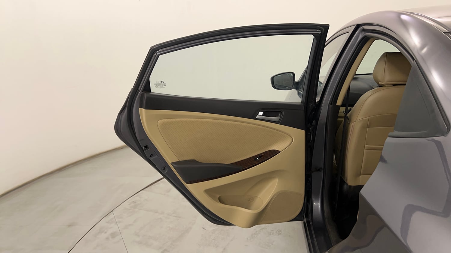 Used 2015 Hyundai Fluidic Verna 4S 1.6 VTVT SX Petrol Manual interior LEFT REAR DOOR OPEN VIEW