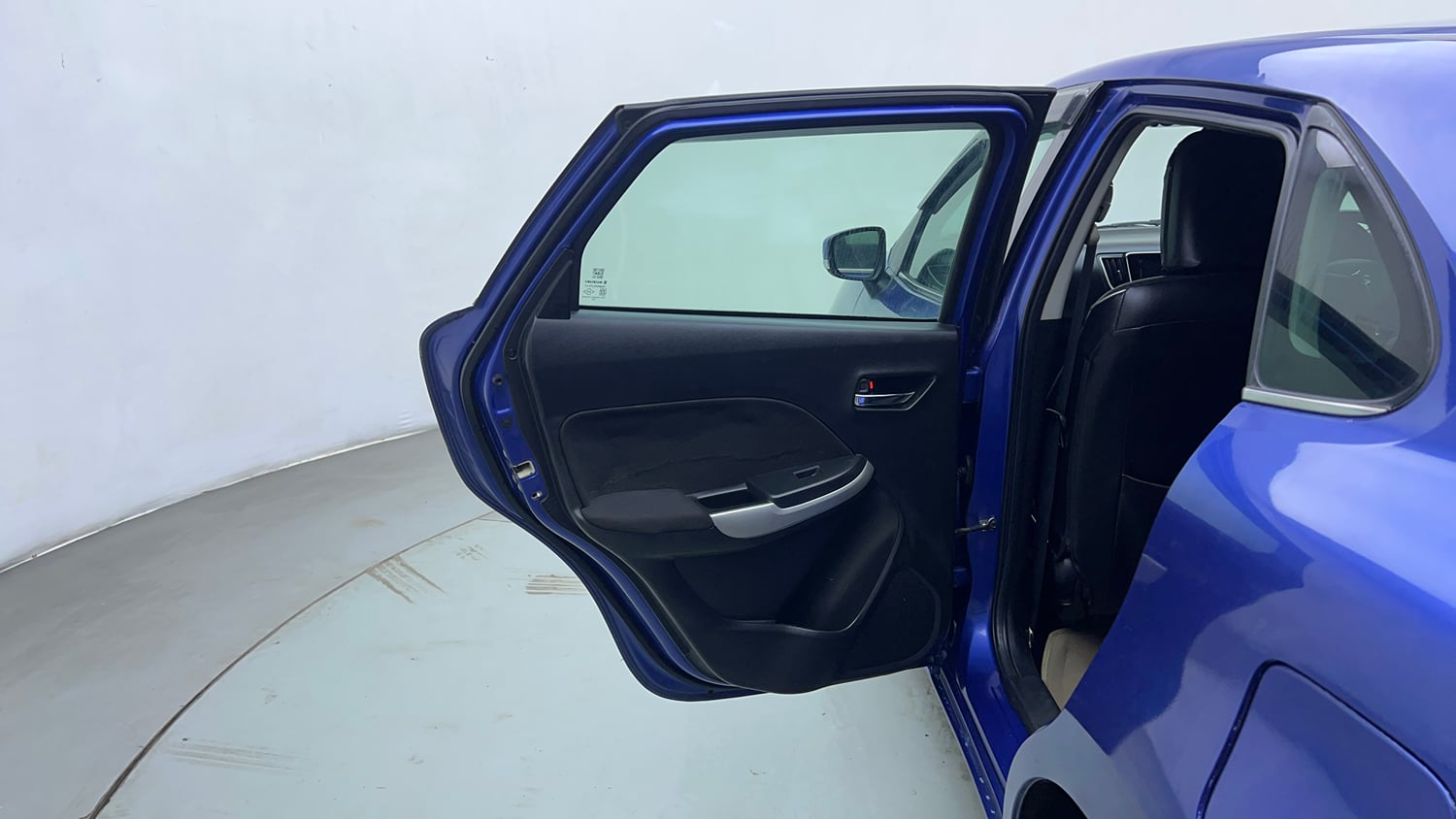 Used 2017 Maruti Suzuki Baleno Alpha 1.2 Petrol Manual interior LEFT REAR DOOR OPEN VIEW