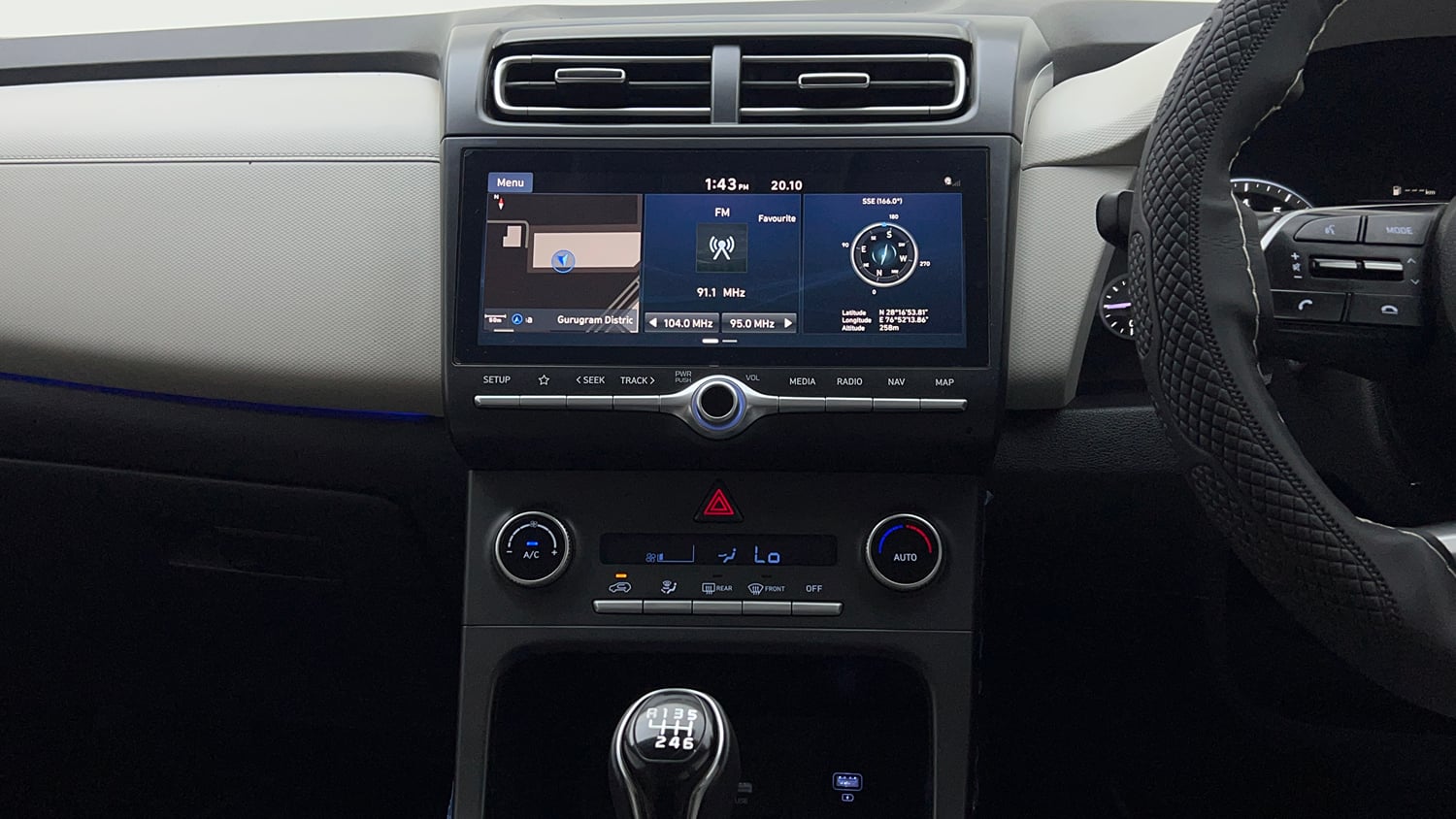 Used 2023 Hyundai Creta SX 1.5 Petrol Petrol Manual interior MUSIC SYSTEM & AC CONTROL VIEW