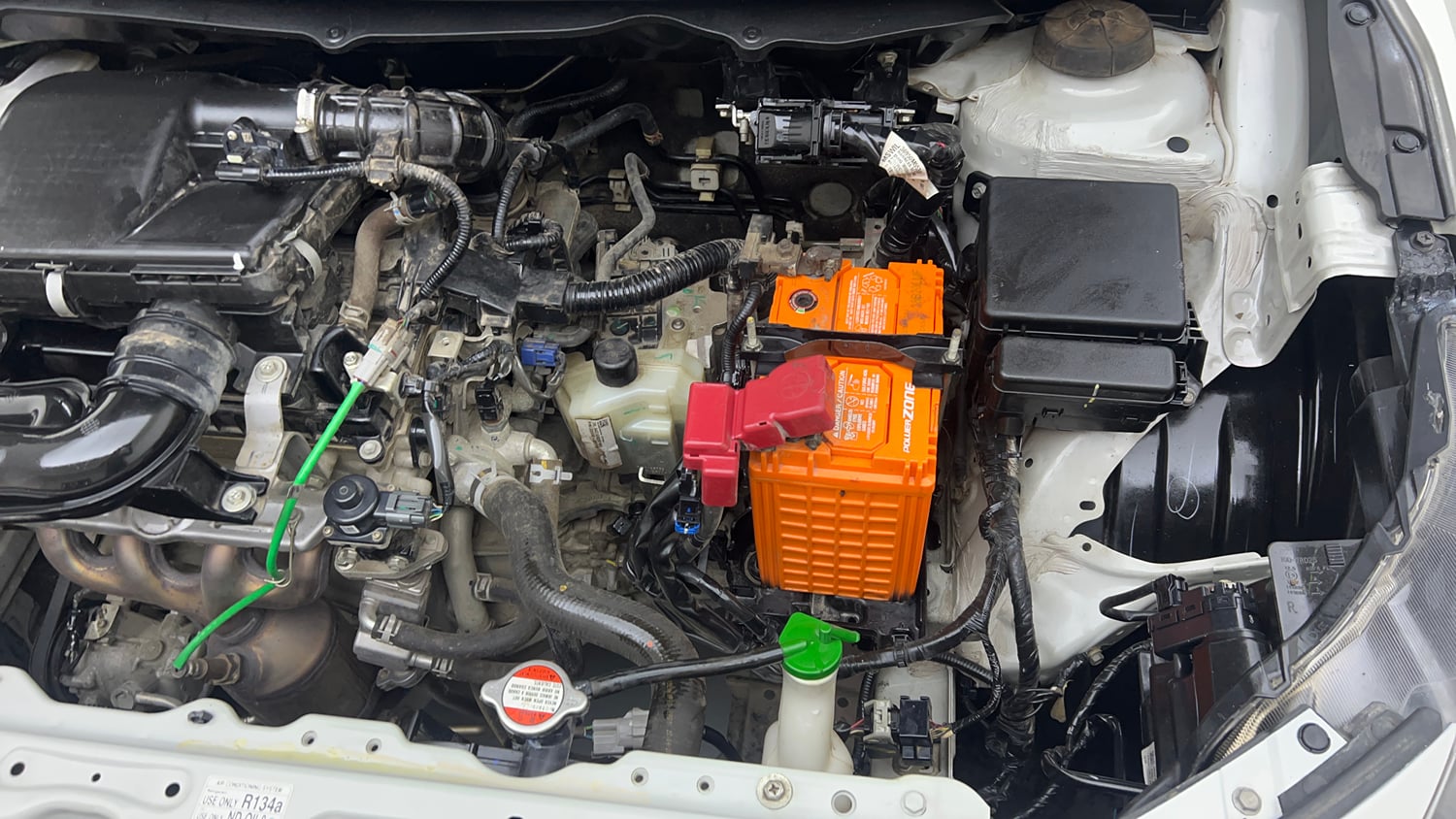 Used 2023 Maruti Suzuki Baleno Delta AGS Petrol Automatic engine ENGINE LEFT SIDE VIEW